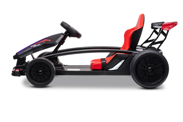 Drift kart elettrico per bambini 24 V | Beneo Motors Drift Car | Nero | 2 × 200 W | Batteria al litio