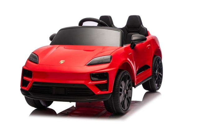 Electric Ride-on car Porsche Macan 12V Licensed with rear-wheel drive (Single seat), red, Lithium ba