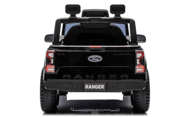 Electric Ride-on car FORD 707 12V, black, Leather seat, 2.4 GHz remote control, Bluetooth / USB Inpu