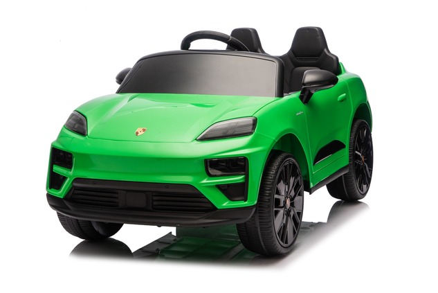 Electric Ride-on car Porsche Macan 12V Licensed with rear-wheel drive (Single seat), green, Lithium 