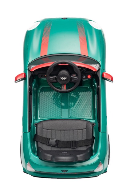 Electric Ride-on car Mini Cooper 12V, green, MP3 Player with USB and Bluetooth connection, 2.4 GHz r