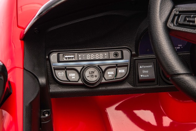 Electric Ride-on car Porsche Macan 12V Licensed with rear-wheel drive (Single seat), red, Lithium ba