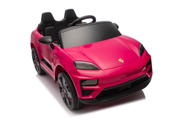 Electric Ride-on car Porsche Macan 12V Licensed with rear-wheel drive (Single seat), pink, Lithium b
