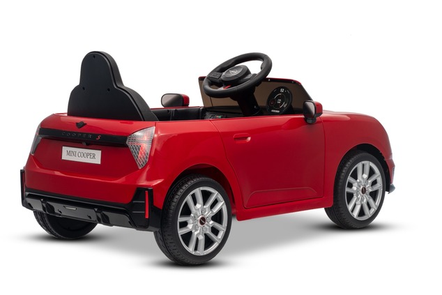 Electric Ride-on car Mini Cooper 12V, red, MP3 Player with USB and Bluetooth connection, 2.4 GHz rem