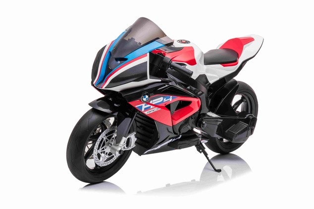 Electric Motorbike BMW HP4 RACE 12V, Licensed,  red, 12V battery, EVA soft wheels, 2 x 35W Engines, 