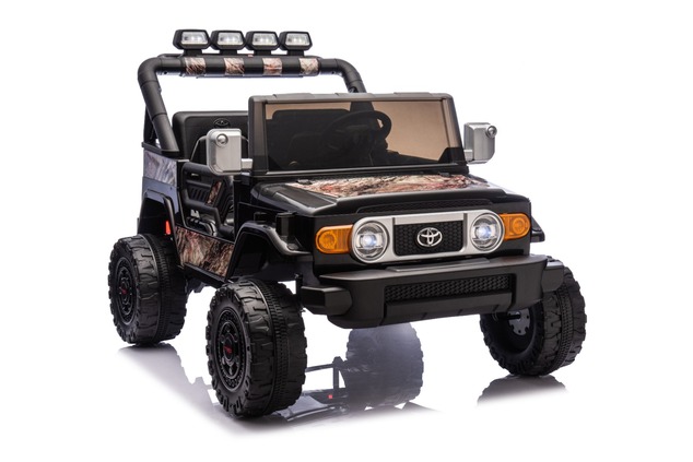 Electric Ride-on car Toyota FJ Cruiser XXL with 4x4 drive, licensed (Two-seater), sand-black, Portab