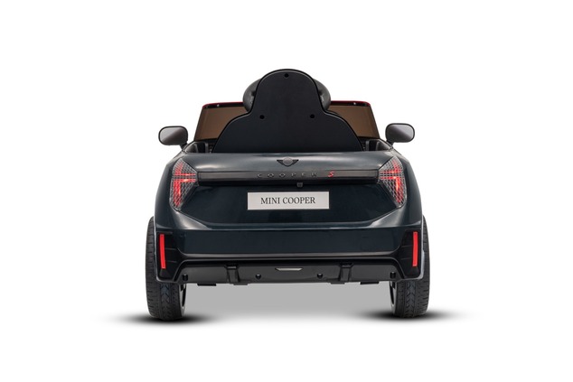 Electric Ride-on car Mini Cooper 12V, black, MP3 Player with USB and Bluetooth connection, 2.4 GHz r