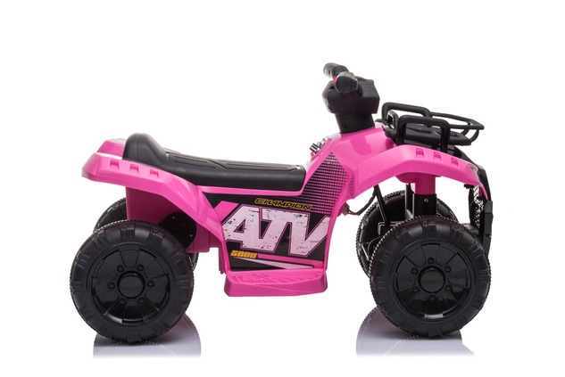 Electric QUAD MINI 6V, Pink, MP3 player with USB / AUX input, 1 X 25W Engine, 6V / 4Ah battery, func