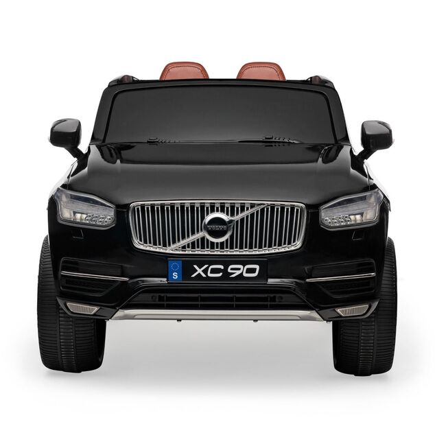 Electric Ride-On Volvo XC90, Black, Double Leather Seat, MP3 player with USB Input, Opening doors an