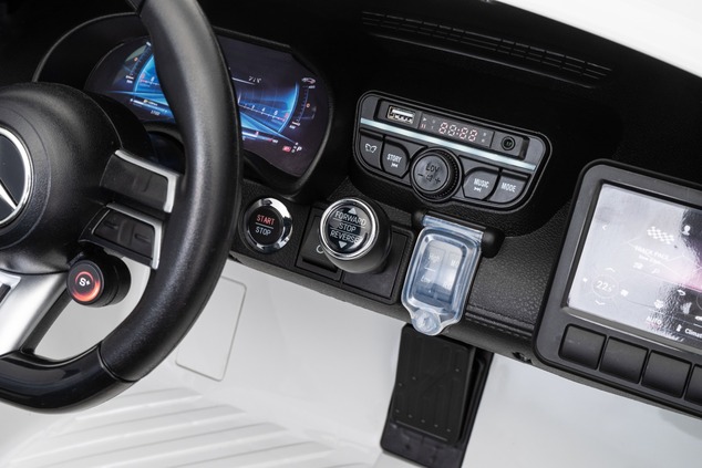 Electric Ride-on car Mercedes GT63 AMG 24V with 4x4 drive, red, Two-seater, Adjustable driver's seat