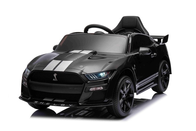 Ford Shelby Mustang GT 500 Cobra Electric Ride-on car, Black, 2.4 GHz Remote control, USB input, LED
