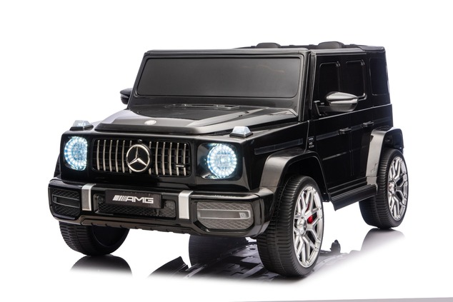 Electric Ride-on car Mercedes-Benz G63 AMG 4x4 Two-seater 24V, black, MP3 Player with USB/AUX and Bl