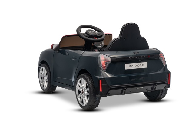 Electric Ride-on car Mini Cooper 12V, black, MP3 Player with USB and Bluetooth connection, 2.4 GHz r