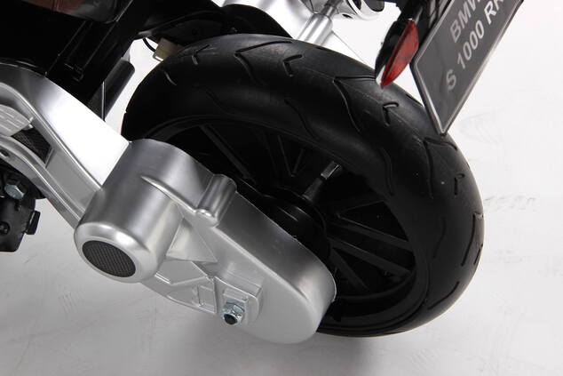 Electric Ride on Motorcycle BMW S 1000 RR, Battery Powered Car, Licensed, EVA Soft Wheels, Metal Fra