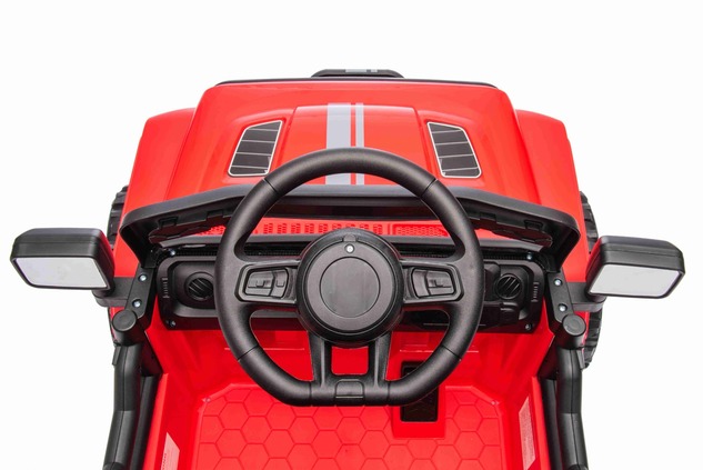 Electric car for children OFFROAD NEW with rear-wheel drive, red, Lithium battery, High chassis, Wid