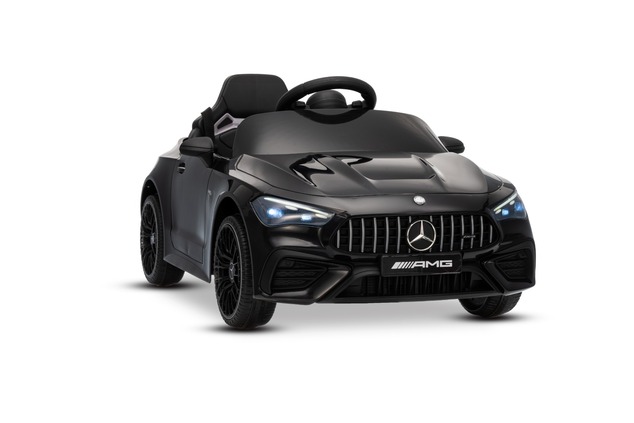 Electric Ride-on car Mercedes CLE 12V with rear-wheel drive, black, Single seater, Lithium battery, 