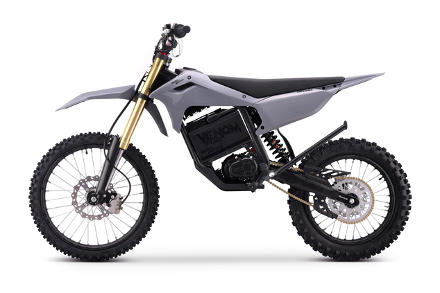 Motocross elettrica 8.000 W | Beneo Motors Venom PLUS | Batteria al litio da 72 V con celle Samsung | 88 km/h | Grigio