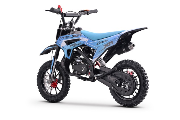 Kids Petrol Dirt Bike 50cc | Beneo Motors CROSS XM Blue | Ages 4–8 | Speed Limiter