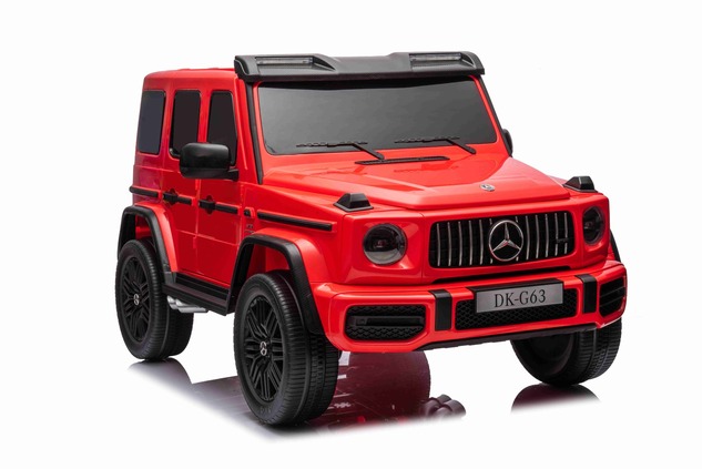 Electric Ride-on car Mercedes-Benz G63 AMG 4x4² Two-seater 12V, red, MP3 Player with USB/AUX input,