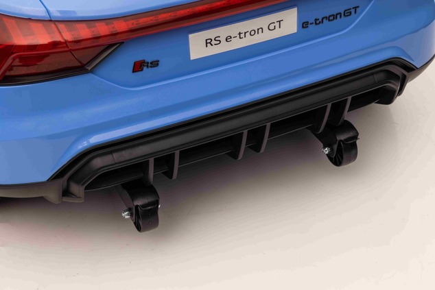 Electric Ride-on car Audi RS E-tron GT 12V, blue, wide single seat, 2.4 GHz remote control, USB / AU