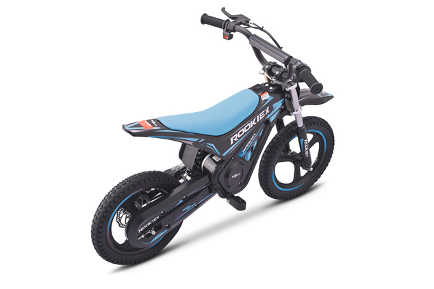 Pocket bike eléctrica para niños ROOKIE X 24V (14") | Batería de litio | Motor sin escobillas 250 W | Freno de disco