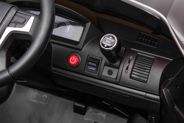Electric Ride on Car Toyota Landcruiser 12V, BLACK, Leatherette seat, 12V/7AH Battery, Opening doors