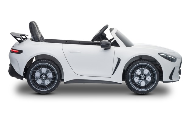 Electric Ride-on car Mercedes GT63 AMG 24V with 4x4 drive, white, Two-seater, Adjustable driver's se