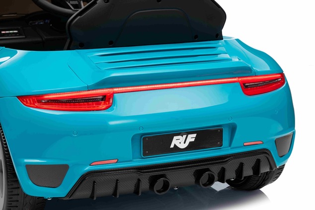 Electric Ride-on car RUF GT 12V, blue, Opening doors, 2.4 GHz remote control, LED lights front and r