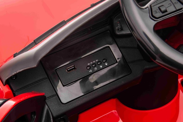 Auto elettrica per bambini Audi RS6 12V, Rosso | Sedile in pelle | Porte apribili | 2 × 25 W motore 