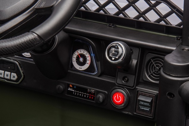 Toyota FJ Cruiser elektrické autíčko pre deti s pohonom zadných kolies, Červená, 12V akumulátor, vysoký podvozok, široké sedadlo