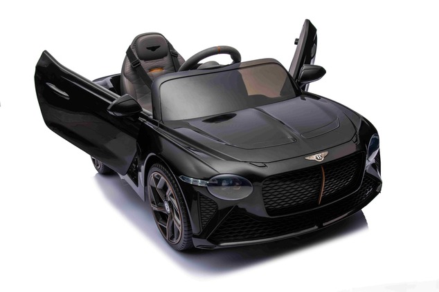 Electric Ride-on car Bentley Bacalar 12V, black, Doors opening upwards, 2.4 GHz remote control, LED 