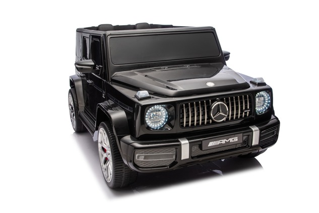 Electric Ride-on car Mercedes-Benz G63 AMG 4x4 Two-seater 24V, black, MP3 Player with USB/AUX and Bl