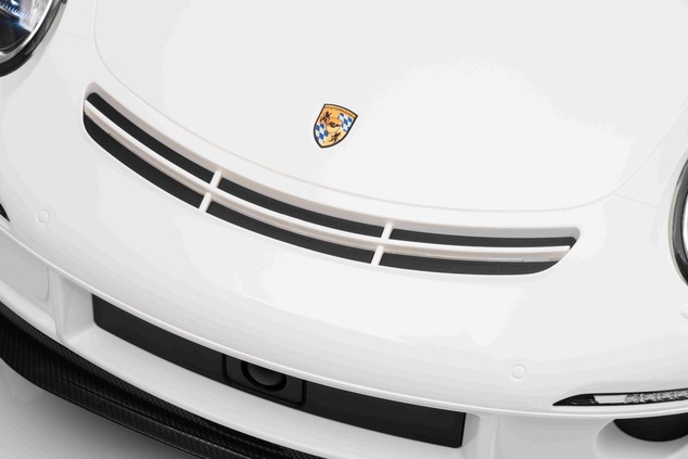 Electric Ride-on car RUF GT 12V, white, Opening doors, 2.4 GHz remote control, LED lights front and 