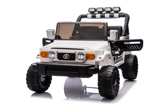 Electric Ride-on car Toyota FJ Cruiser XXL with 4x4 drive, licensed (Two-seater), white, Portable li