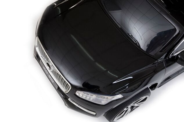 Electric Ride-On Volvo XC90, Black, Double Leather Seat, MP3 player with USB Input, Opening doors an
