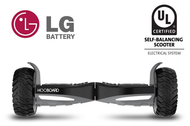 Hooboard - Premier hoverboard tout-terrain intelligent, gyropode, certifié UL, batterie LG