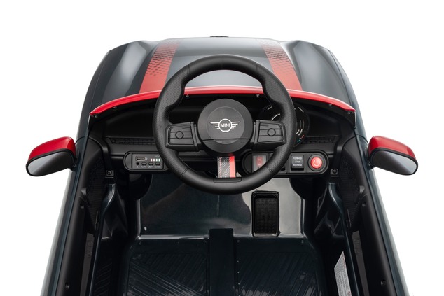 Electric Ride-on car Mini Cooper 12V, black, MP3 Player with USB and Bluetooth connection, 2.4 GHz r