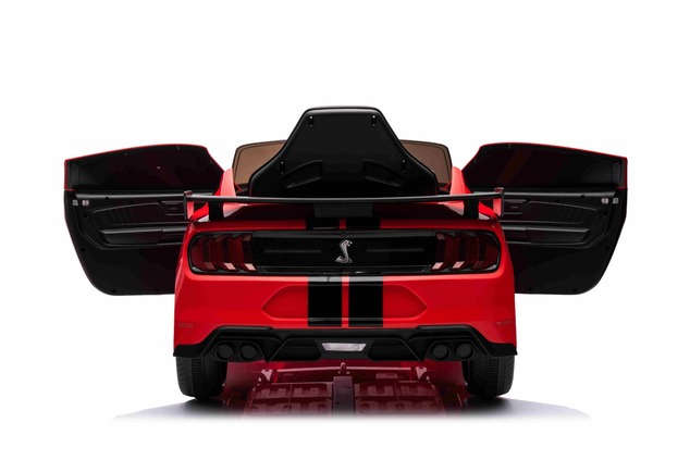 Ford Shelby Mustang GT 500 Cobra Electric Ride-on car, Red, 2.4 GHz Remote control, USB input, LED l