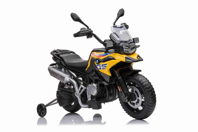 Electric Motorbike BMW F850 GS, Licensed, 12V battery, EVA soft wheels, 2 x 35W Engines, LED Lights,