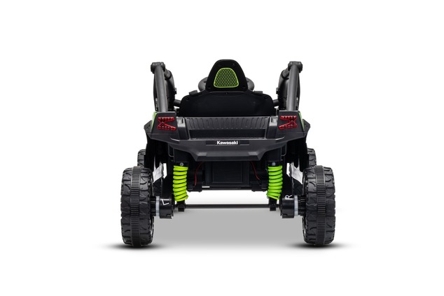 Electric Ride-on car Kawasaki TERYX KRX 1000 12V, black, single seat, rear axle suspension, 2.4 Ghz 