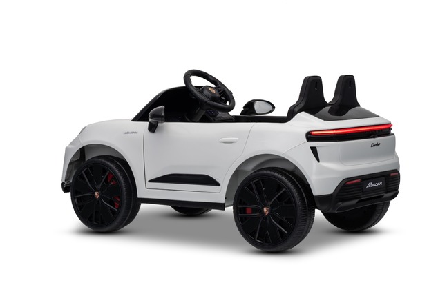 Electric Ride-on car Porsche Macan 12V Licensed with rear-wheel drive (Single seat), white, Lithium 