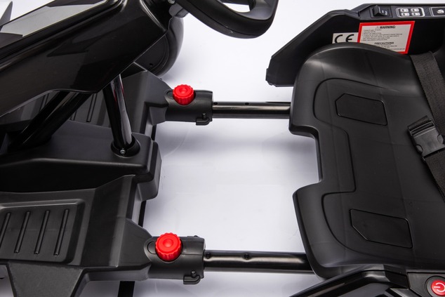 Licensed ride-on Drift Kart AUDI 24V, red, LED lights, 2 x 150W Motor, Drift mode with a speed of 12
