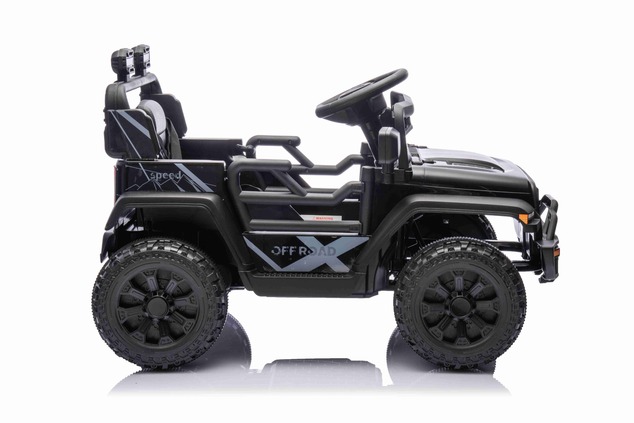 Electric car for children OFFROAD NEW with rear-wheel drive, black, Lithium battery, High chassis, W