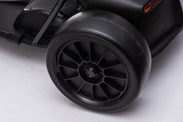 Drift Kart DRIFT-CAR 24V, White, Smooth Drift wheels, 2 x 350W Motor, Drift mode at 13 Km / h, 24V B