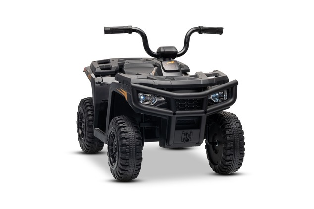 Licensed electric Ride-on quad Arctic Cat 12V with rear wheel drive, black, LED lights, Lithium batt