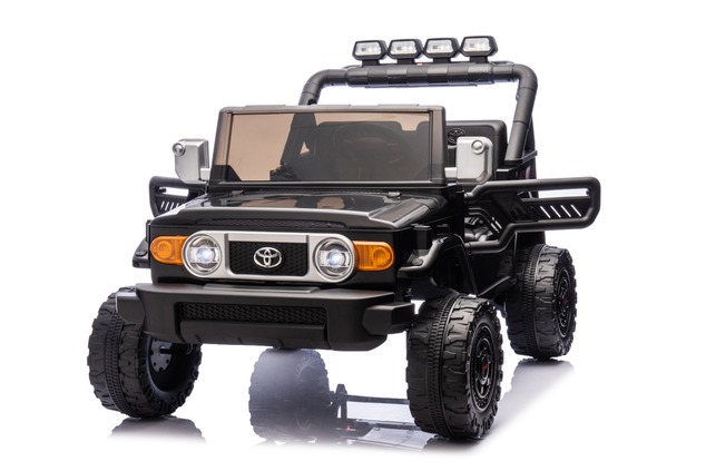 Electric Ride-on car Toyota FJ Cruiser XXL with 4x4 drive, licensed (Two-seater), black, Portable li