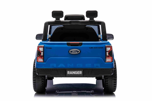 Electric Ride-on car FORD 707, blue, Leather seat, 2.4 GHz remote control, Bluetooth / USB Input, Su