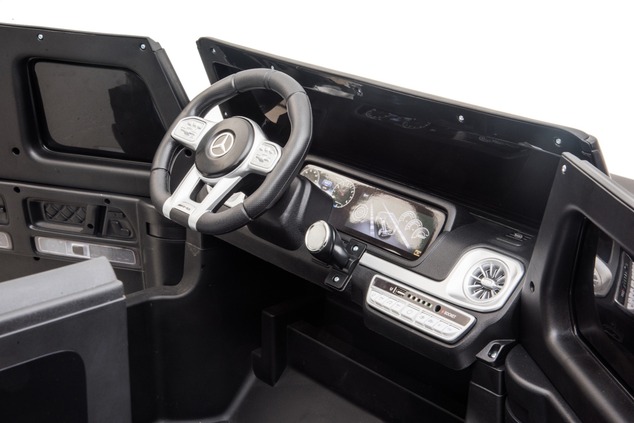 Electric Ride-on car Mercedes-Benz G63 AMG 4x4 Two-seater 24V, red, MP3 Player with USB/AUX and Blue