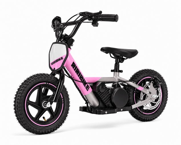 Elektrické odrážedlo 24 V, 100 W, 12" kola | Beneo Motors RIRIBIKE RTX3 S | Růžové