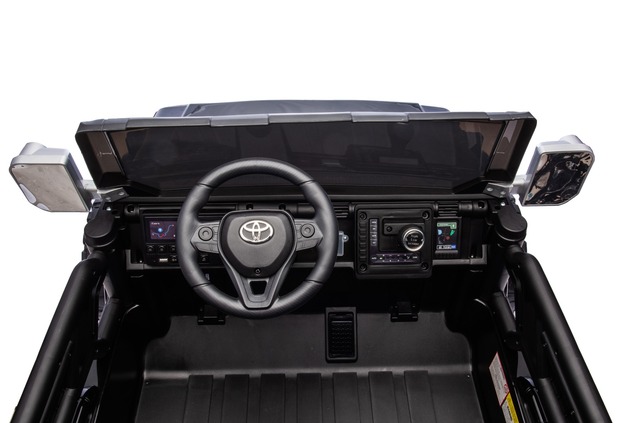 Electric Ride-on car Toyota FJ Cruiser XXL with 4x4 drive, licensed (Two-seater), black, Portable li